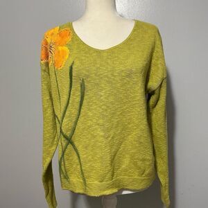 Victoria hand painted one size fits all knit top (that’s like a L-XL)